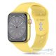 Tech-Protect SILICONE óraszíj citromsárga, Apple Watch 42mm (S1-S3) / 44mm / 45mm / 46mm / 49mm készülékhez