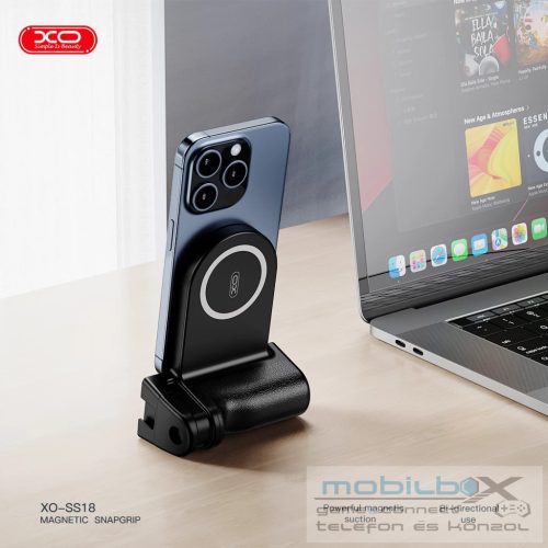 XO SS18 MagSafe Vezeték nélküli kézi Selfie bot Fekete