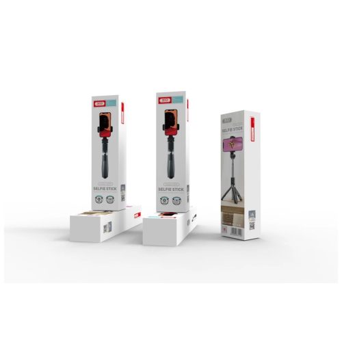 XO SS08 Vezeték nélküli Selfie tripod bot, 68cm Fekete