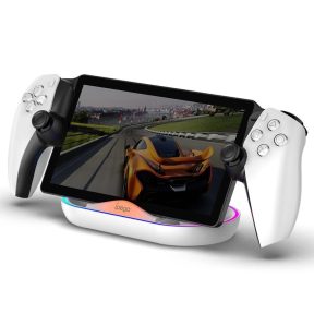 iPega P5P02 töltőállomás RGB-vel, Playstation Portal Remote Player készülékhez fehér