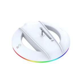 iPega P5S025S függőleges állvány RGB-vel PS5 Slim/PS5 Pro készülékhez fehér