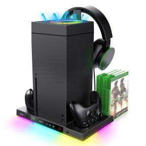 iPega XBX024S Multifunkciós töltő RGB állvány hűtéssel Xbox készülékhez