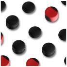 iPega P5006 Szilikon Hüvelykujj Fedők PS5 készülékhez, 6 db, fekete/piros