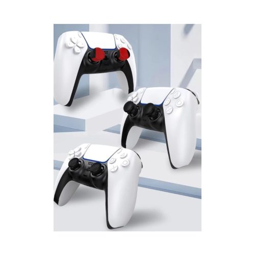 iPega P5006 Szilikon Hüvelykujj Fedők PS5 készülékhez, 6 db, fekete/piros