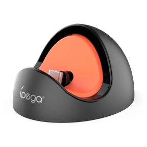 iPega SW2041 Mini töltő dokk Nintendo Switch Lite/Nintendo Switch/Nintendo Switch 2 készülékhez fekete/piros